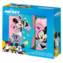 Blister Sandwichera + Cantimplora aluminio Minnie Disney 500ml