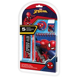 Set papeleria Spiderman Marvel 5pzs