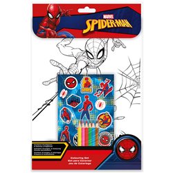 Set colorear + pegatinas Spiderman Marvel