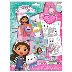 Set colorear + cuaderno La Casa de Muñecas de Gabby