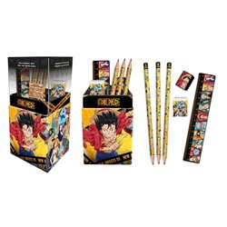 Portalapices con papeleria One Piece