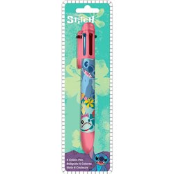 Boligrafo 6 colores Stitch Disney