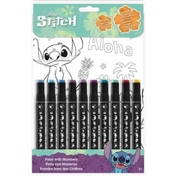 Pinta con Numeros Stitch Disney