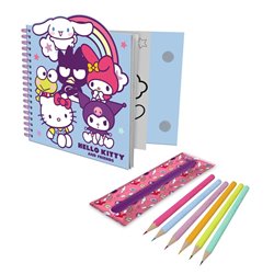 Cuaderno actividades + estuche removible Hello Kitty and Friends