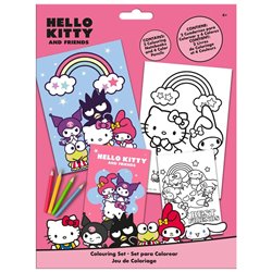 Set colorear Hello Kitty and Friends