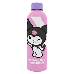Botella acero inoxidable Kuromi Hello Kitty 800ml