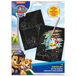 Set papeleria Scratch Art Patrulla Canina Paw Patrol