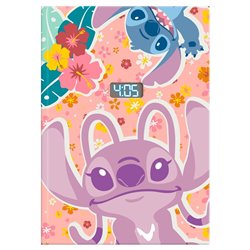Cuaderno con reloj led Stitch Disney