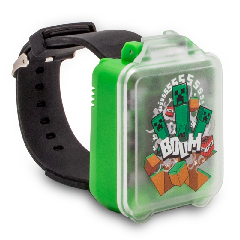 Reloj digital educativo con juegos Minecraft