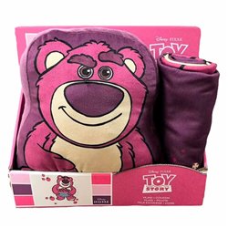 Set manta polar + cojin Lotso Toy Story Disney Pixar