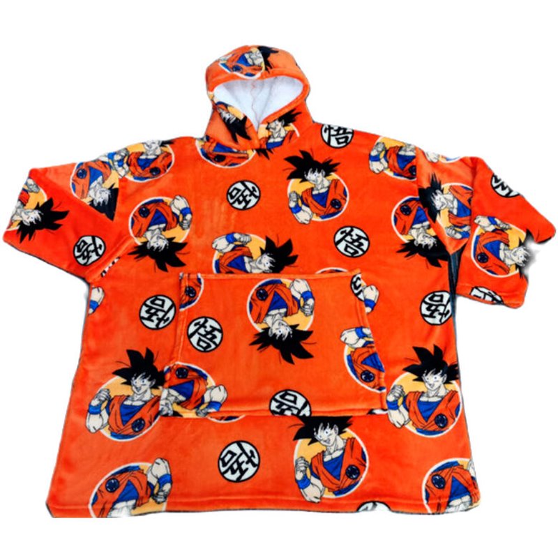 Bata sudadera oversize Dragon Ball coral adulto