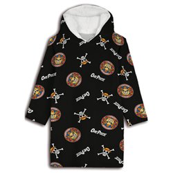 Bata sudadera oversize One Piece coral infantil