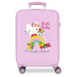 Maleta trolley ABS Always Fun With Friends Hello Kitty 55cm