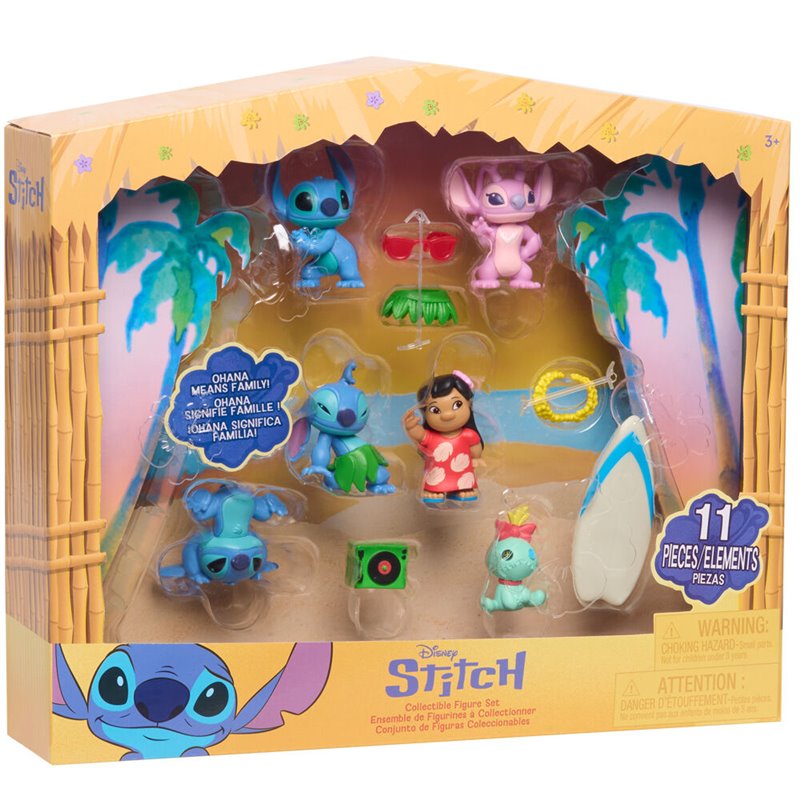 Blister 6 figuras Stitch Disney 5cm