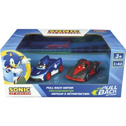 Set coches Sonic Vs Shadow Team Sonic Racing Pull Speed Sonic the Hedgehog