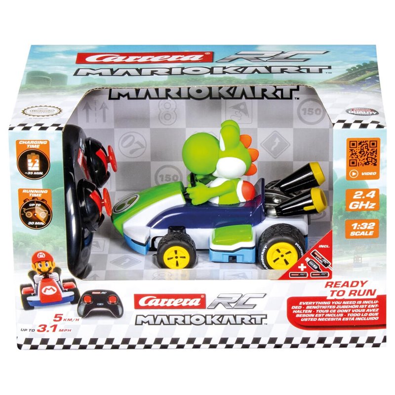 Coche radio control Yoshi Mario Kart