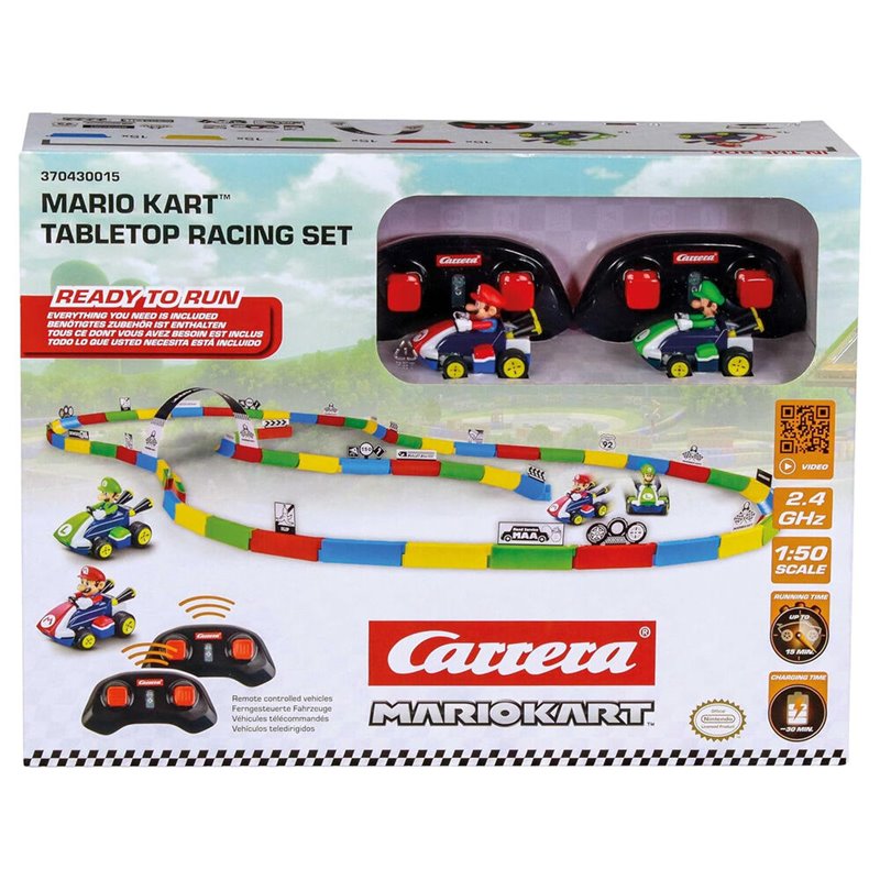 Set Mini radio control Mario & Luigi + pista Mario Kart
