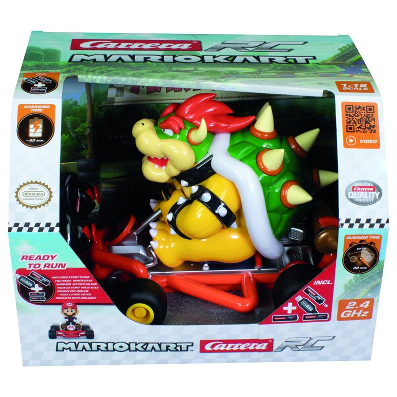 Coche radio control Bowser Mario Kart