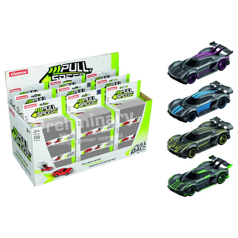 Coche Hypercars pull back surtido