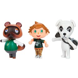 Blister 3 Figuras Animal Crossing 6cm