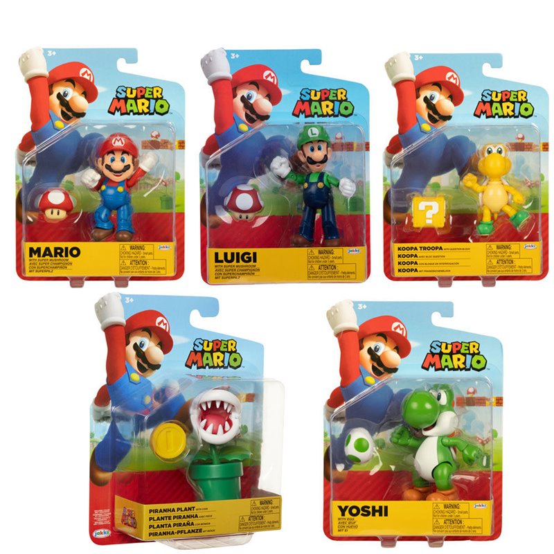 Figura Super Mario Bros 10cm surtido