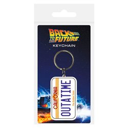 Llavero rubber Matricula Regreso al futuro