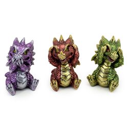 Set Dragones Bebes de los Elementos 8cm