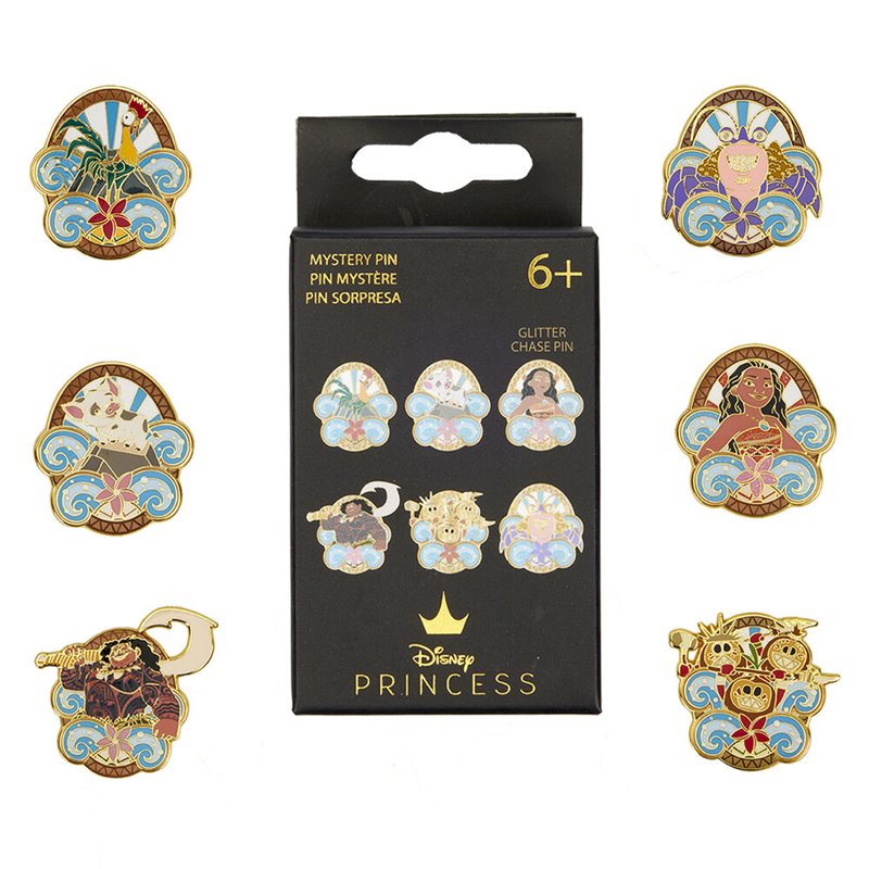 Blind Box Enamel Pin Vaiana Moana Disney Loungefly surtido