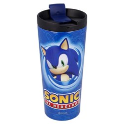 Vaso cafe acero inoxidable Sonic The Hedgehog 425ml