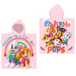 Poncho toalla Patrulla Canina Paw Patrol algodon