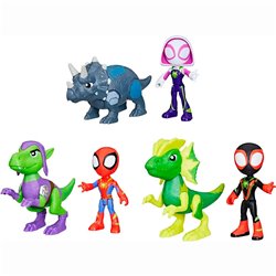 Figura Dino Webs Spidey Marvel 10cm surtido