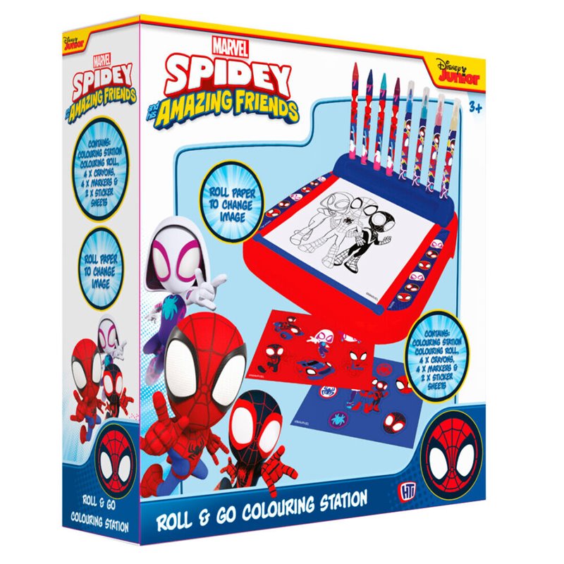 Estacion Dibujo Roll & Go Spidey Marvel