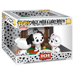 Figura POP Moment Disney 101 Dalmatas Rolly Patch & Lucky with TV