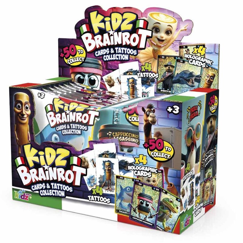 Sobre cartas + Tattos Italian Brainrot surtido