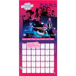 Calendario pared KPOP Demon Hunters 2026