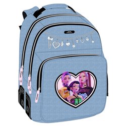 Mochila Huntrix Kpop Demon Hunters 42cm adaptable