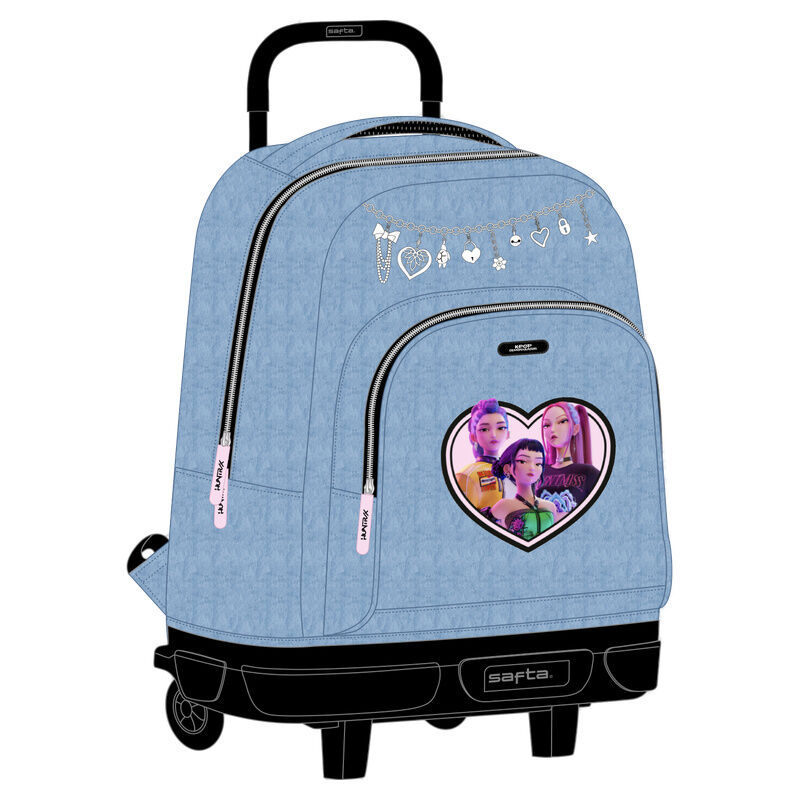 Trolley Compact Huntrix Kpop Demon Hunters 45cm