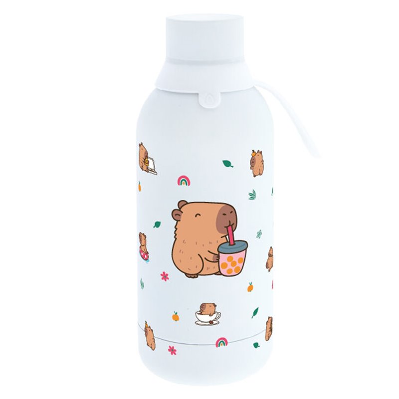 Botella termica Bubble Tea Ice Capibara 500ml
