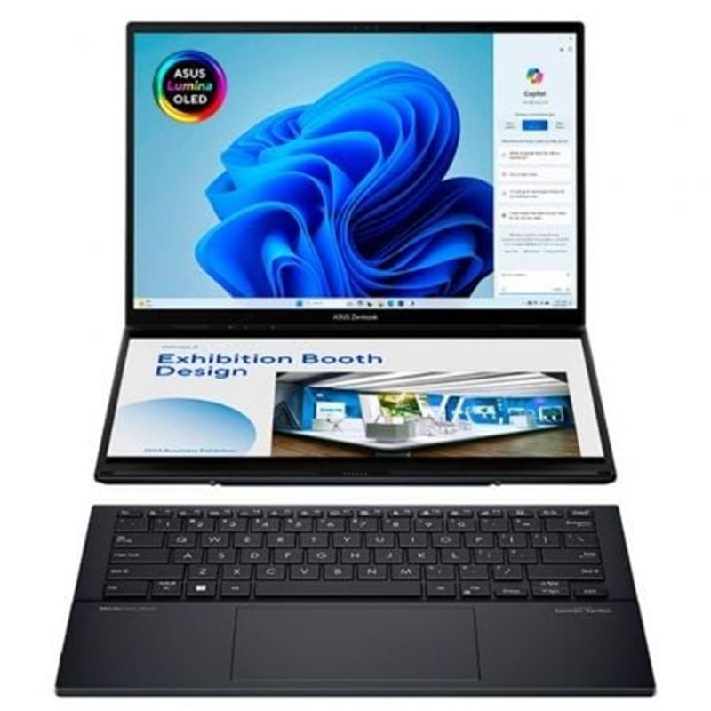 Port�til Convertible Asus ZenBook Duo OLED UX8406CA-PZ152W Intel Core Ultra 9-285H/ 32GB/ 1TB SSD/ 14"+14" T�ctil/ Win11