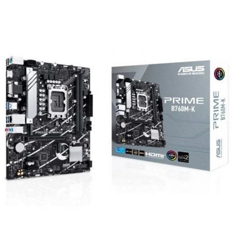 Placa Base Asus PRIME B760M-K Socket 1700/ DDR5/ PCIe 4.0/ Micro ATX