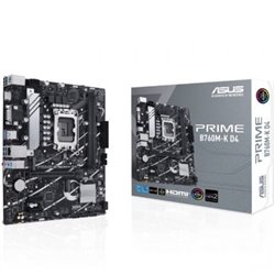 Placa Base Asus PRIME B760M-K D4 Socket 1700/ DDR4/ PCIe 4.0/ Micro ATX