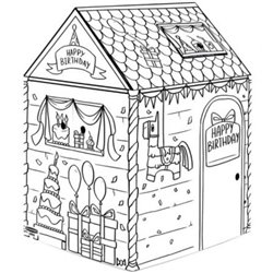 Casa Cumplea�os para pintar Bankers Box 100142505