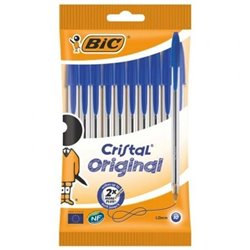 Bol�grafos de Tinta de Aceite Bic Cristal Original 516352/ 10 unidades/ Azules