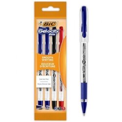 Bol�grafos de Tinta de Gel Retr�ctil Bic Gelocity Stic 992599/ 4 unidades/ Surtidos