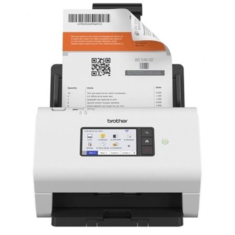 Esc�ner Documental Brother ADS-4900W con Alimentador de Documentos ADF/ Doble cara