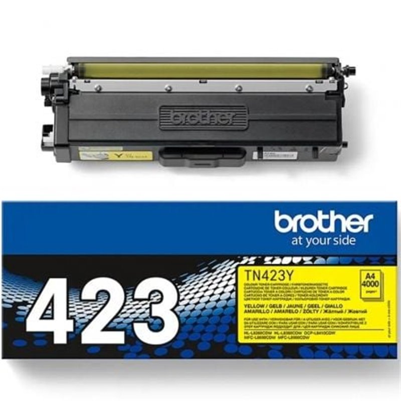 T�ner Original Brother TN-423Y Alta Capacidad/ Amarillo