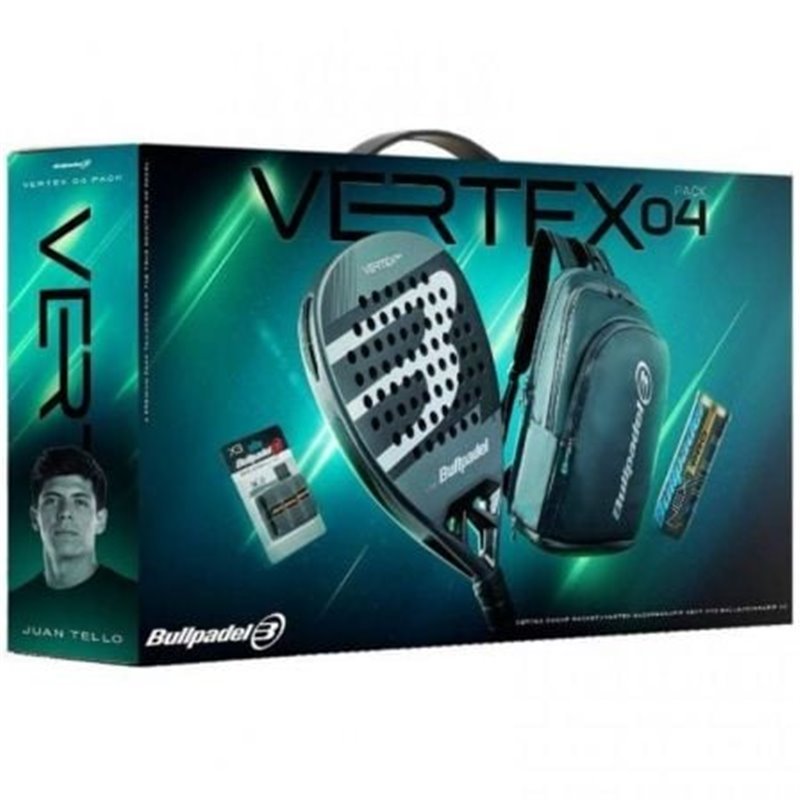 Pack Pala de P�del Bullpadel Vertex 04 Comfort Pro Line 2026/ Incluye 3 Accesorios