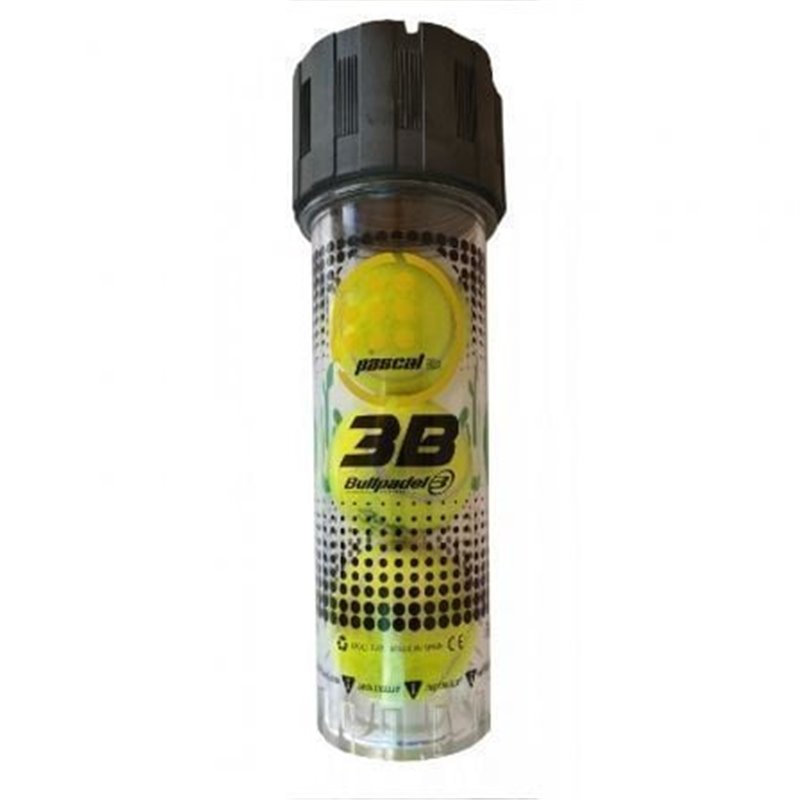 Presurizador para Pelotas de P�del Bullpadel Pascal Box 3B/ Incluye Bomba Hinchadora/ Capacidad 3 uds