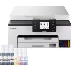Multifunci�n Recargable Canon MAXIFY GX1050 MegaTank 3 en 1 WiFi/ D�plex/ Pack impresora + consumibles XL/ Blanca