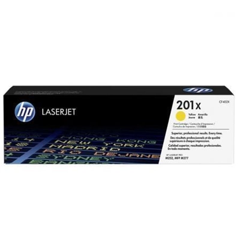 T�ner Original HP n�201X XL Alta Capacidad/ Amarillo